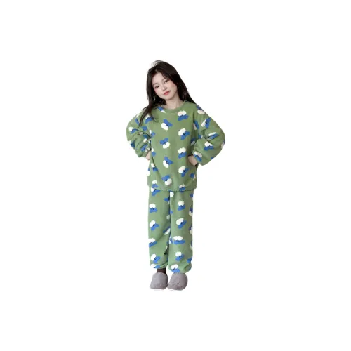 YALU Зеленый Набор одежды для школьников Lounge