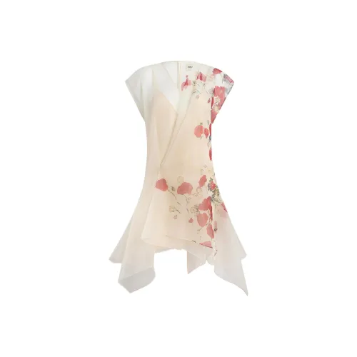 KHAITE SS26 Merith Платье Короткое с Короткими Рукавами Женское