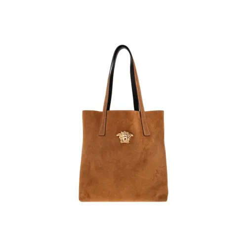 VERSACE La Medusa Замша Сумка через плечо Женская Коричневая