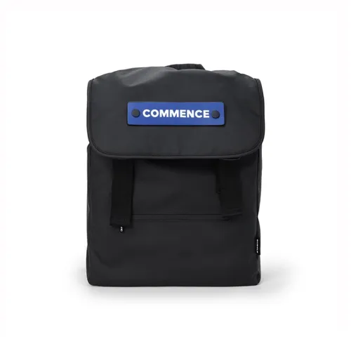 Тонкий ПУ (полиуретан) с искусственной кожей рюкзак стандартный унисекс черный