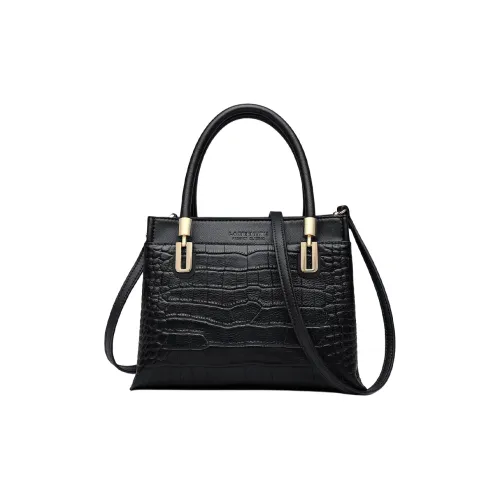 Old Man's Head Корова Кожа с Микрофибра Плечо Сумка Сумка Регулярная Женская Черная