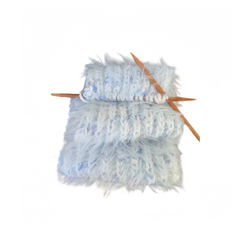 KUMAOYA Теплый Синий Морская Соль Смешанная Пряжа Ручной Работы Шаль Зимний