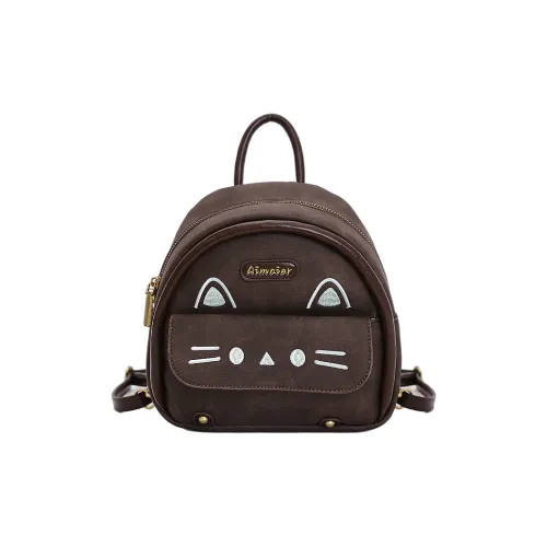 TOUTSEUL YOLO Замша Рюкзак Женские Кофейный Коричневый