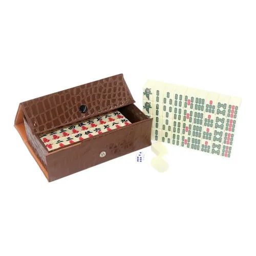 Evening Tang Изящный Змеиная кожа Коробка Портативный Дорожный маджонг