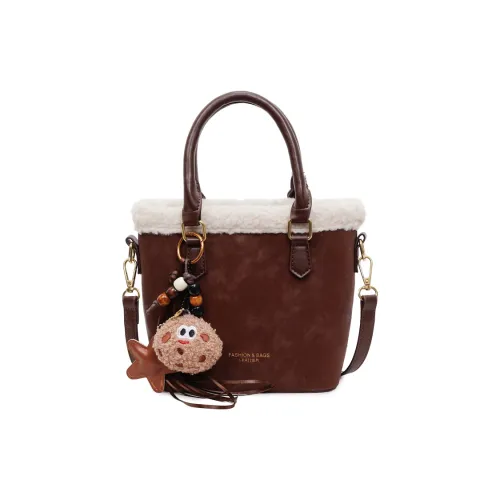 Champion Cub ПУ (полиуретан) Одно плечо Сумка Стандартная Женская Кофейно-коричневый Экрю черный