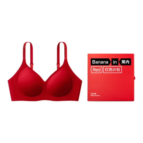 BANANA IN Good Luck Red Women's Bra