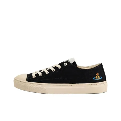 Vivienne Westwood Plimsoll Low Top Canvas Shoes Men's Black