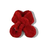 Один шарф - рождественский красный