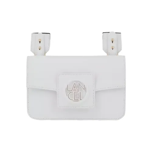 LANCEL Коровья кожа крупнозернистая Сумка через плечо Мини Женская Белая