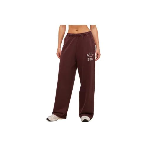 GYMSHARK Deep Каштановый Промытый Женские беговые штаны