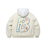 Хаки хлопковый пуховик