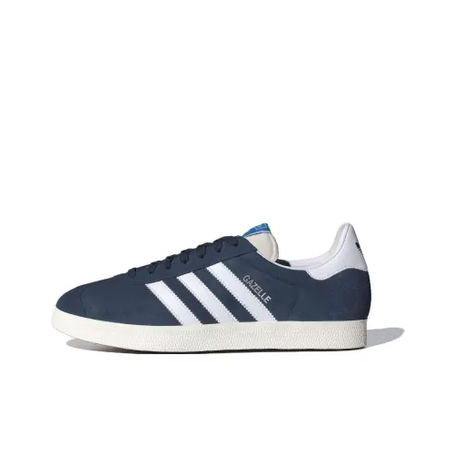 Adidas Originals Gazelle Abrasion Resistant Низкие Кроссовки для скейтбординга Унисекс Морской синий