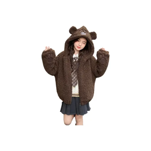 GOYN Кофе школьный возраст натуральный и искусственный мех