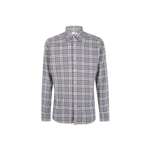 Tintoria Mattei Серые Мужские Рубашки