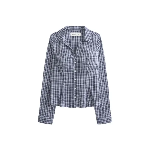 Hollister Морской Синий Женские Рубашки