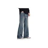 Винтажный синий с флисовой подкладкой