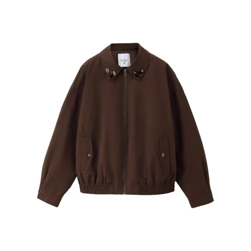 Giordano 07 Сливовый фиолетовый Абрикос Женские пуховики