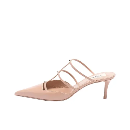 Valentino ROCKSTUD WISPY Нет Особенный Эффект Домашние тапочки 6 см Женские Розовый