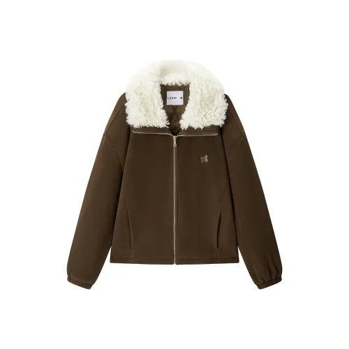 LEDIN Lilac Brown В наличии Женское короткое пальто