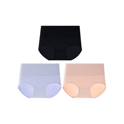 XIAGUNAI Черный+Фиолетовый+Кожа Женские Трусики-бикини