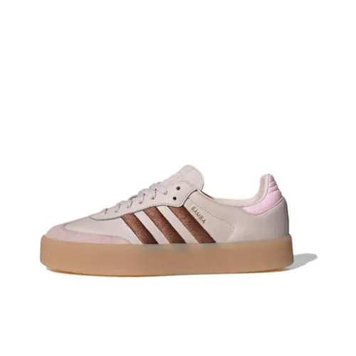 Adidas Originals Samba Low Топ Скейтборд Кроссовки Унисекс Розовый