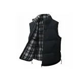 Black Reversible Checkered Vest  
Черный двусторонний клетчатый жилет