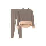 Мужской, средний воротник, шерпа, хаки