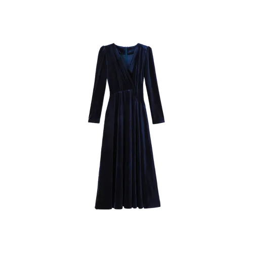 Late White Длинное платье с длинными рукавами женское