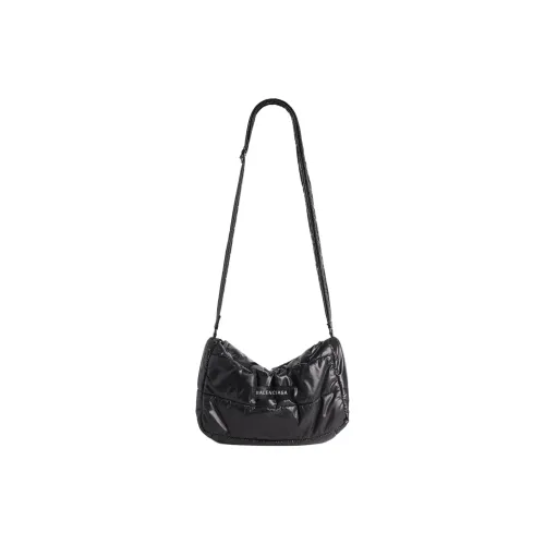 Balenciaga Ткань + Искусственная кожа Сумка через плечо Стандартная Мужская Черная