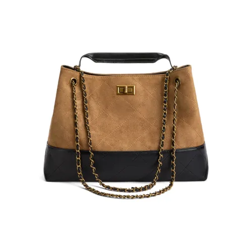 CORALDAISY Ткань Синтетическая кожа Сумка на одно плечо Женская Черная Коричневая