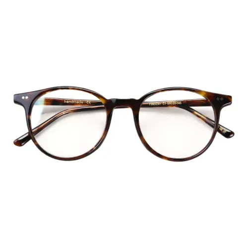 QINGZHIZUO Импортный Пластина Круглые Очки с диоптриями Унисекс Черепаховый