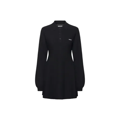 Rotate Длинное Платье с Длинными Рукавами Женское