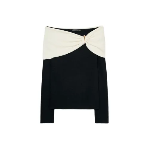 ZARA Collaboration Черный Телесный Женский Трикотаж