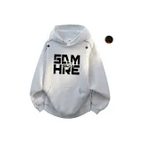 Бело-серый с флисовой подкладкой