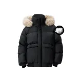 Чёрный [Съемный меховой воротник]