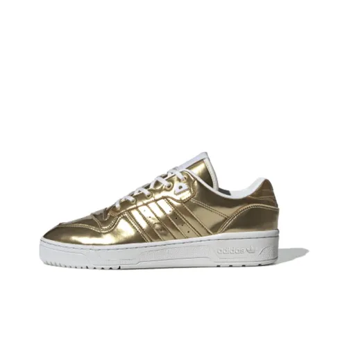 Adidas Originals Rivalry Low Anti-Slip Легкий Низкий Топ Скейтборд Кроссовки Унисекс Золотой