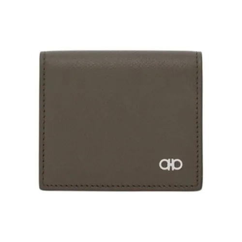 FERRAGAMO GANCINI Телячья кожа Монета Кошелек Мужской Бетон Цвет