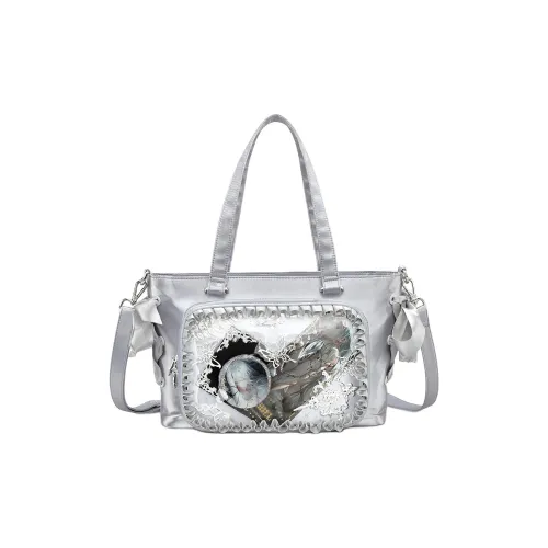 SHORT HAIR GIRL Сатин Пэчворк Сумка через плечо Женская