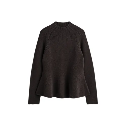 COS Темно-коричневые женские свитеры