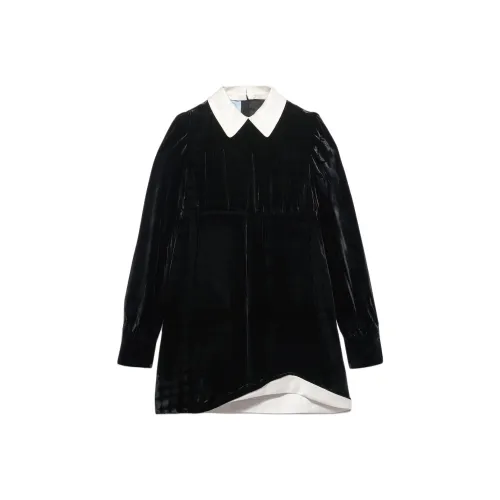 PRADA Длинное платье с длинными рукавами женское