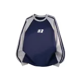 Серый и темно-синий с тремя полосами [Премиум]