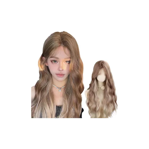 GLUNA Yqi Брат Маленький Количество Кружево Градиентный Длинные волнистые Женская Перука Высокая Температура Пряжа