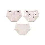 Группа A - Мультяшный девичий стиль - Клетка + Черный кролик + Отпечатки ног