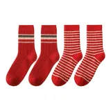 [Destiny Красный Год Процветание] Двойная полоска, горизонтальные полосы + тонкие горизонтальные полосы, 2 штуки