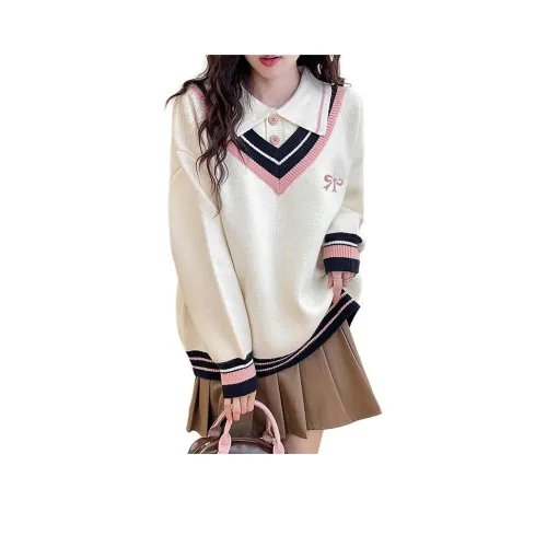 Tonlion Белый тон Женская трикотажная одежда