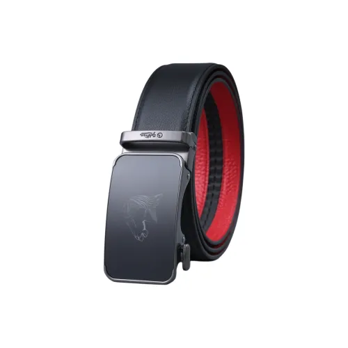 GOLDLION Ремни из коровьей кожи Мужской Черный Ширина 3,5 см