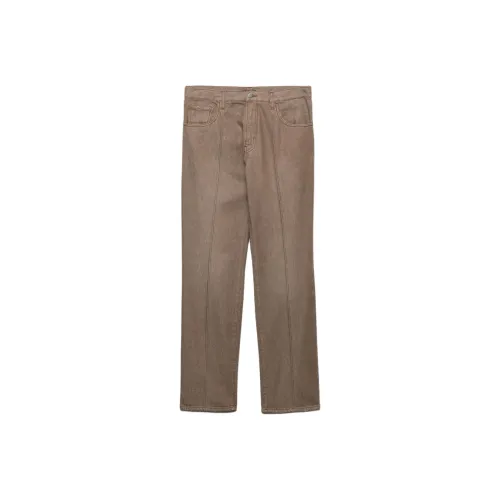 PRADA Коричневый Мужские Джинсы