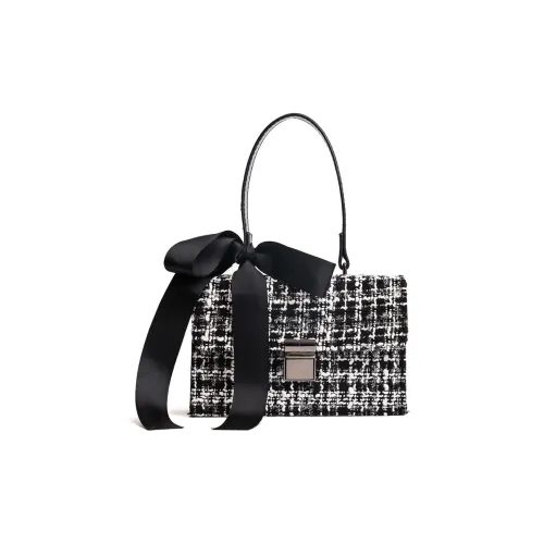 SHIJIA Шерстяная Сумка на одно плечо стандартная женская черная