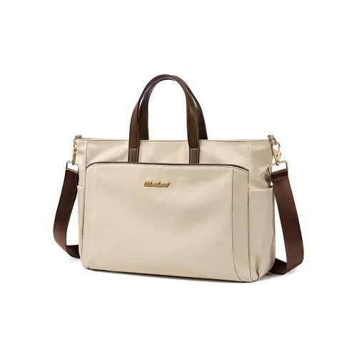 WEIDUOLIYALVXINGZHE Полиэстер Ноутбук Сумка Стандартная Женская Бежевая Абрикосовая