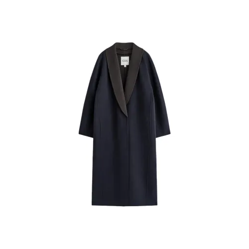 COS Темно-синий Коричневый Женское Пальто